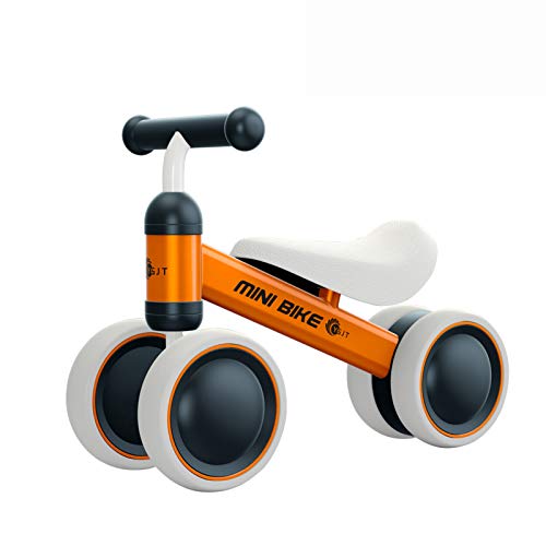 YGJT Bicicleta sin Pedales 1 Año Juguetes Bebes - Triciclos Bebes- Correpasillos Bebes 1 Año Regalo para 1 Año (Naranja)