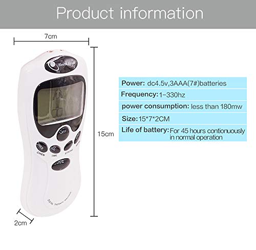 YHML Máquina de Terapia Digital con Masaje Corporal Muscular acupuntura 8 Partes Espalda Cuello y pie Cuidado piernas,aliviar rigidez del Hombro,parálisis nerviosa,Neuralgia,Dolor de Pantorrilla