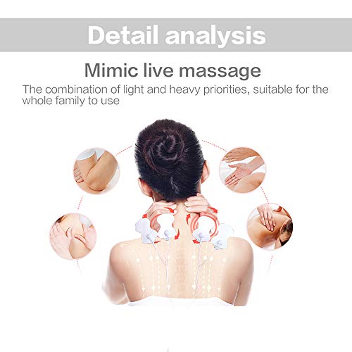 YHML Máquina de Terapia Digital con Masaje Corporal Muscular acupuntura 8 Partes Espalda Cuello y pie Cuidado piernas,aliviar rigidez del Hombro,parálisis nerviosa,Neuralgia,Dolor de Pantorrilla