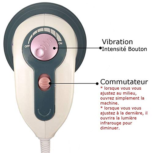 YIBANG-DZSW 4 en 1 Herramienta eléctrica del Cuerpo masajeador Anti Celulitis Que Adelgaza la máquina de la Belleza Salud de la Espalda Masaje de relajación Diseño fácil de Usar (Color : White)