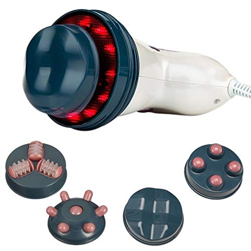 YIBANG-DZSW 4 en 1 Herramienta eléctrica del Cuerpo masajeador Anti Celulitis Que Adelgaza la máquina de la Belleza Salud de la Espalda Masaje de relajación Diseño fácil de Usar (Color : White)