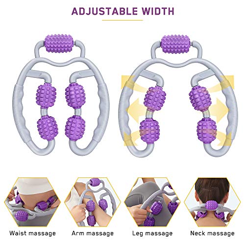 yidenguk Rodillo de Masaje, 360 ° 3D Espuma del músculo del Massager del Rodillo, de Las Celulitis con Doble texturización de Masaje de Cuerpo Completo masajeador para el antebrazo
