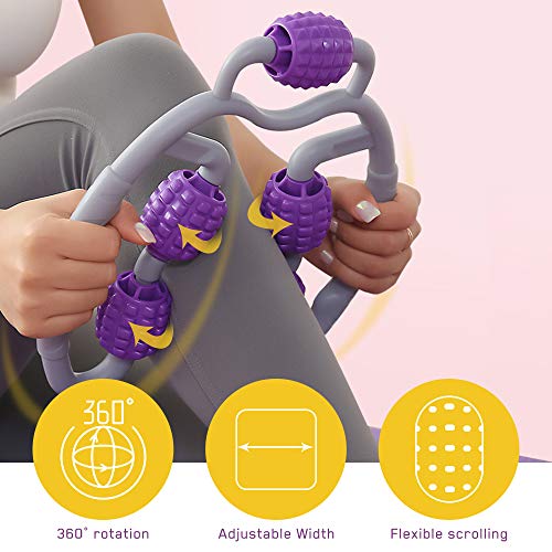 yidenguk Rodillo de Masaje, 360 ° 3D Espuma del músculo del Massager del Rodillo, de Las Celulitis con Doble texturización de Masaje de Cuerpo Completo masajeador para el antebrazo