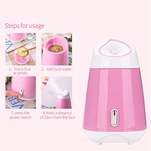 YILIAN Vaporizador Facial Nano Iónico Sauna Facial SPA Profesional Facial Vapor Térmico para Piel Hidratante, Limpieza Profunda de Poros