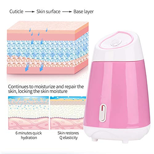 YILIAN Vaporizador Facial Nano Iónico Sauna Facial SPA Profesional Facial Vapor Térmico para Piel Hidratante, Limpieza Profunda de Poros