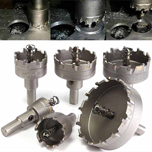 YILONG 6pcs 22mm / 30 millimetri / 35mm / 45 millimetri / 50mm / 65 millimetri Drill Disco lega bit impostati Foro ha veduto per Acciaio inossidabile lega di Metallo Foratura