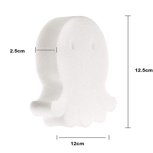 YingBiao Esponja Absorbente de Aceite en Forma de Pulpo Filtro de Esponja de Limpieza Absorbente de Esponja Limpiador de Aceite Slime Grime Scum para jacuzzis, Piscinas, spas, Paquete de 5