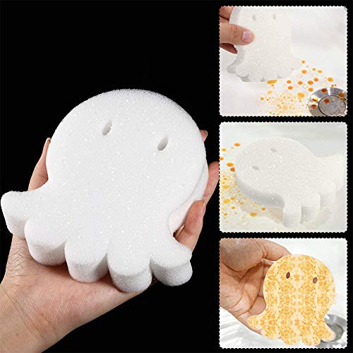 YingBiao Esponja Absorbente de Aceite en Forma de Pulpo Filtro de Esponja de Limpieza Absorbente de Esponja Limpiador de Aceite Slime Grime Scum para jacuzzis, Piscinas, spas, Paquete de 5