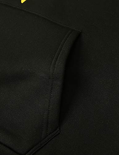 YIPIN Sudaderas Mujer con Capucha Anchas Original Manga Larga Invierno Hoodie con Bolsillos Estampado de Plumas Suelto Abrigo,Amarillo,S