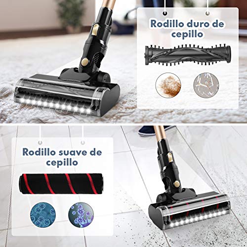 YISSVIC Aspiradora de Mano Sin Cable Aspirador Escoba Inalámbrica 10KPa Capacidad 1L Batería Recargable 2200mAh