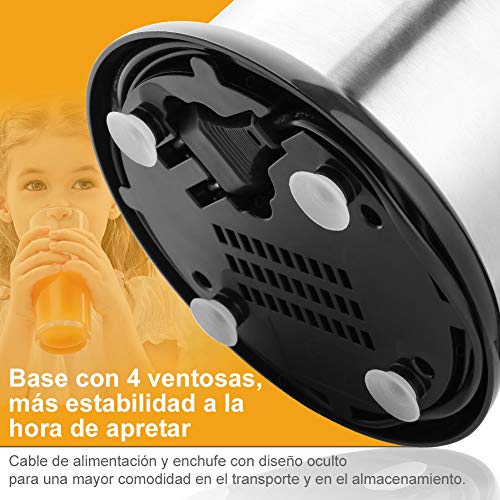 YISSVIC Exprimidor Eléctrico Zumo, Exprimidor de Palanca de Naranja Acero Inoxidable 130W