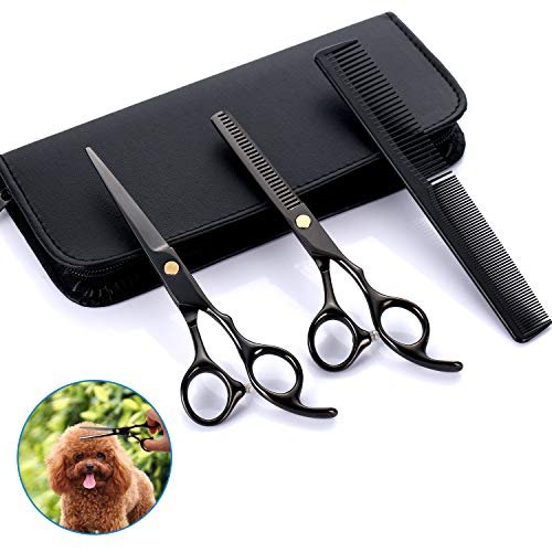 Yizhet Tijeras de Peluquería Barbero Profesional Conjunto - Acero Inoxidable de Peluquería Tijeras Adecuado para Peluqueros, Salones de Peluquería