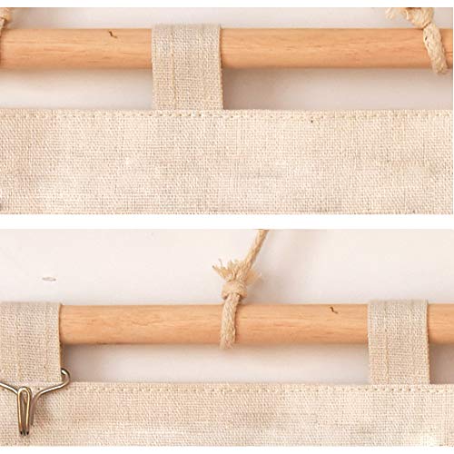 Ylinwtech Organizador Colgante,Bolsa de Almacenamiento Montada en La Pared,Bolsillo Bolsa de Almacenamiento Colgante,para Dormitorio,Cuarto de Baño,Armario,Cocina,35cm*60cm(Verde)