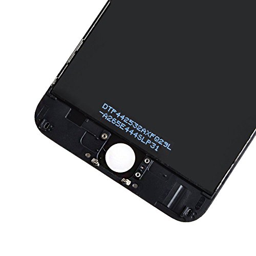 Yodoit para Pantalla iPhone 6 Plus Negro, Conjunto de Pantalla LCD y digitalizador Reemplazo de la Pantalla táctil de Vidrio con Marco + Kit de Herramientas de reparación (5,5 Pulgadas)