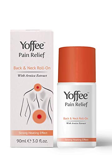 Yoffee - Roll On - Gel Relajante y Rodillo de Masaje para el Dolor de Espalda y Cuello, 90ML