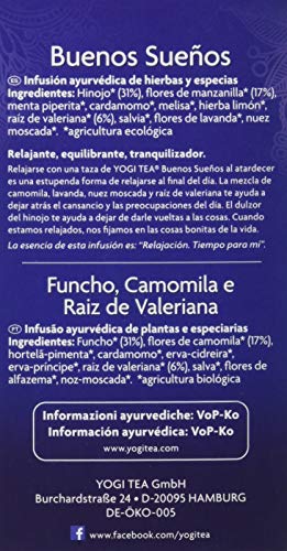 Yogi Tea Infusión de Hierbas Good Night - 17 bolsitas