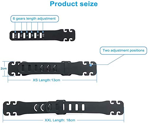 Yolistar 15 Piezas Salvaorejas Mascarillas gancho,Máscara Gancho,Hebilla de Extensión,Fijador Antideslizante Ajustable para prevenir el dolor de oído (Negro)