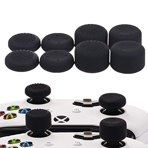 YoRHa Espesado Caucho de Silicona Funda Skin Case Carcasas Piel Agarre de Masaje con letras 3D para Xbox One S / X Mando Controller x 1 (Camuflaje Azul) Con Agarres para el Pulgar x 8