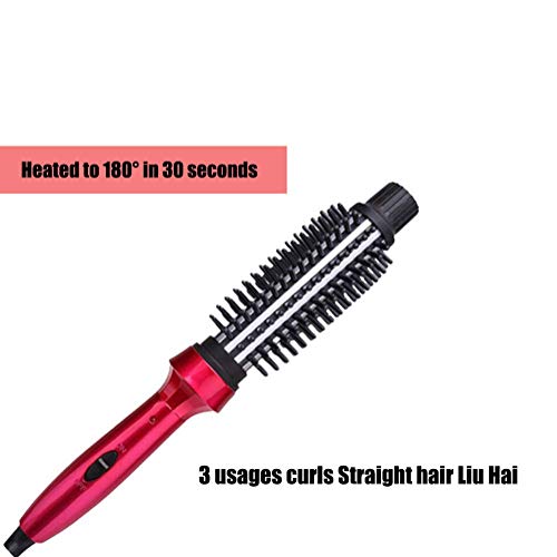 YOSAN 2 en 1 Rizador de Pelo rizador eléctrico Doble Voltaje Cerámica Turmalina Anti-Scald Instant Heat Pinza para rizar Pelo Corto y Largo con,for All Hair Types