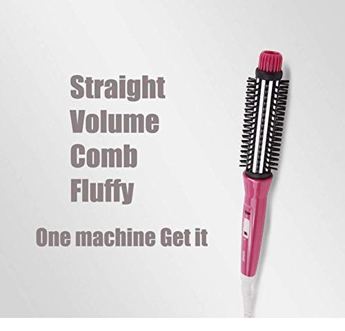 YOSAN Cepillo Moldeador Rizador de Pelo rizador eléctrico Doble Voltaje Cerámica Turmalina Anti-Scald Instant Heat Pinza para rizar Pelo Corto y Largo con,for All Hair Types