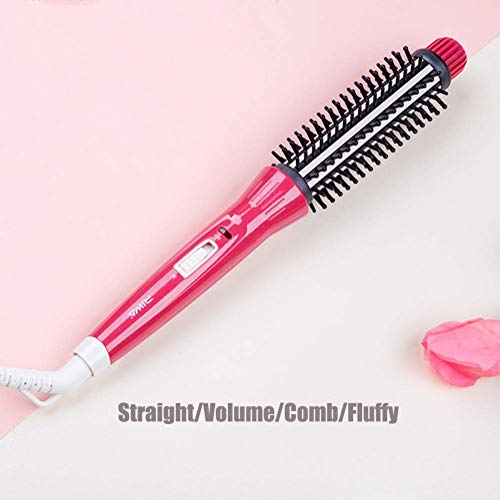 YOSAN Cepillo Moldeador Rizador de Pelo rizador eléctrico Doble Voltaje Cerámica Turmalina Anti-Scald Instant Heat Pinza para rizar Pelo Corto y Largo con,for All Hair Types