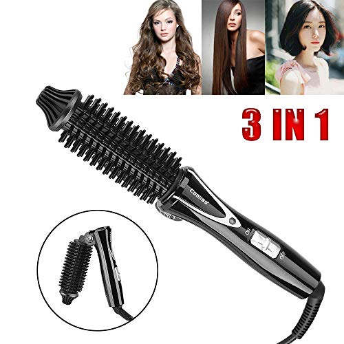 YOSAN Rizador de Pelo 3 en 1 rizador eléctrico Doble Voltaje Cerámica Turmalina Anti-Scald Instant Heat Pinza para rizar Pelo Corto y Largo con,for All Hair Types,EU