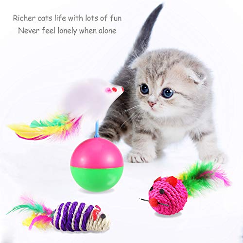 Yosemy Juguetes para Gatos Interactivos, Mascota Gato Captura Juguetes De Entrenamiento, 20 Piezas