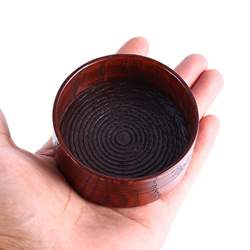 Yosoo Tazón de Madera Natural de jabón de Afeitado a Navaja de Herramientas de Copa Redonda Que 7,5 x 3,7 cm