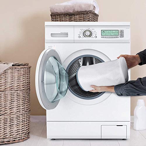 YOU Saco Lavadora para Zapatos, 2 Bolsas Premium de Malla de Lavandería Zapatos de Deporte para Lavadora con Cremallera Duradera, Bolsa de Lavado de Alta protección para Zapato Almacenamiento y Viaje