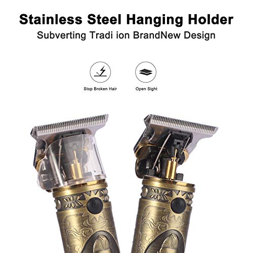 YOUKUKE Cortapelos para Hombres, Cortapelos Eléctrico con 4 Peines Guía, Profesional Recortadora para Barba y Pelo con Aceite de peluquería para Pelo, Facial y Cabeza