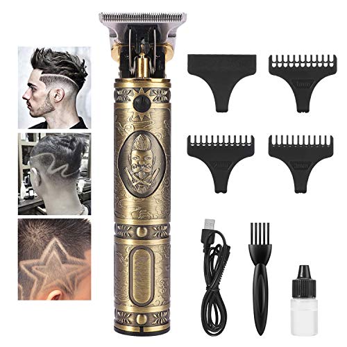 YOUKUKE Cortapelos para Hombres, Cortapelos Eléctrico con 4 Peines Guía, Profesional Recortadora para Barba y Pelo con Aceite de peluquería para Pelo, Facial y Cabeza