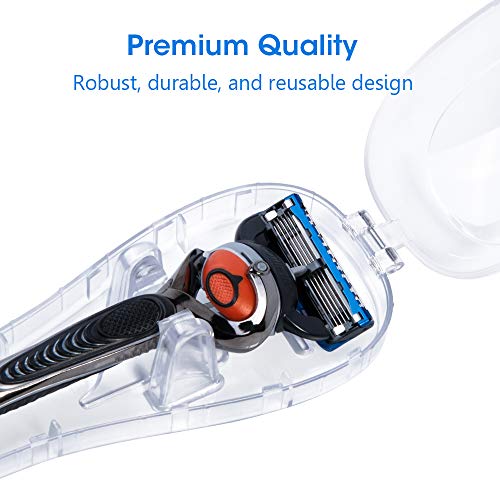 youmang - Estuche de Viaje con maquinilla de Afeitar Manual, Protector de plástico con maquinilla de Afeitar Manual - Adecuado para Gillette ProGlide, Gillette Fusion, Shick Quattro