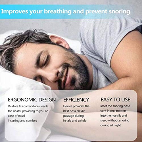Yowerf Anti-ronquidos El Dispositivo electrónico Anti-ronquido Mini CPAP para la apnea del sueño Detiene el ronquido Ayuda a Dejar de Fumar (Color : Blue)