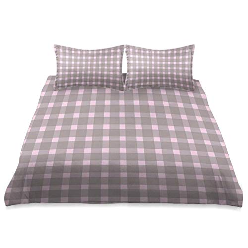 Yoyon Funda nórdica, Estampado geométrico de Paleta de Colores Vintage, Juego de Cama de Microfibra de 3 Piezas, Ultra Suave, cómodo diseño Moderno