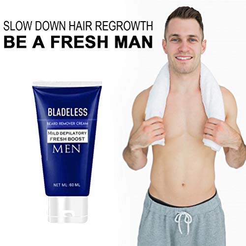 YOYSIR Crema Depiladora Masculina Depilación Crema Masculina Depilación Masculino Crema Depiladora Natural sin dolor para el antebrazo, pecho, espalda, piernas y brazos de hombres
