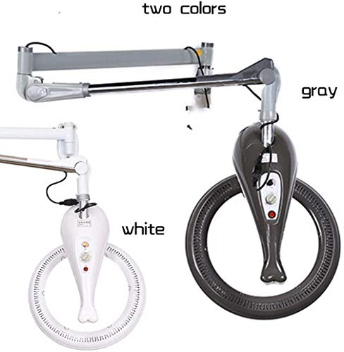 YQY Secador de Pelo de la Capilla del Soporte/Montaje en Pared con el botón, Salón Peluquería Estilo Muebles Portable de la Belleza del Balneario teñido Perming Calentador Máquina de Tratamiento,Gris