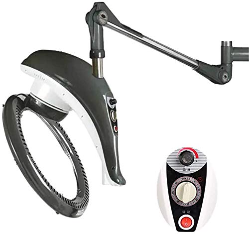 YQY Secador de Pelo de la Capilla del Soporte/Montaje en Pared con el botón, Salón Peluquería Estilo Muebles Portable de la Belleza del Balneario teñido Perming Calentador Máquina de Tratamiento,Gris