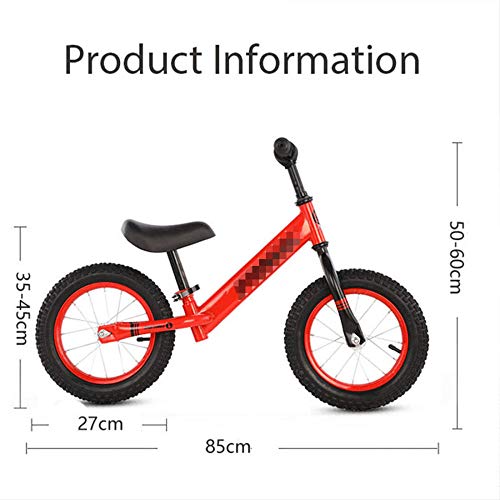 YSCYLY Bebé Bicicleta De Equilibrio,Vehículo de Equilibrio de 14 Pulgadas,For La ConduccióN Segura Juguetes For NiñOs De Balanc