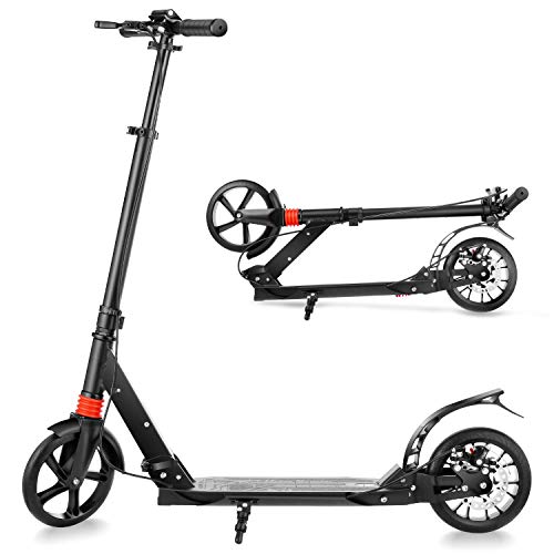 YUEBO Patinete Niño/Niña Scooter Freestyle Peso Ligero Plegable y Ajustable en Altura Kick Scooter para Adultos y Niños Carga Máxima 220lbs