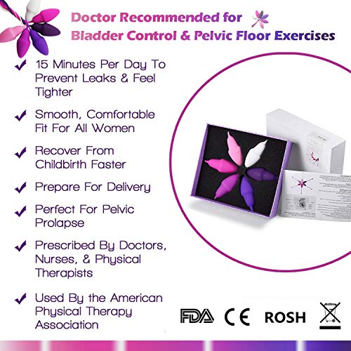 YUECHAO Kegel - Juego de 6 pelotas de silicona para entrenamiento de pélvico en el suelo, fortalece los músculos vaginales, resistente al agua, 30 g a 130 g