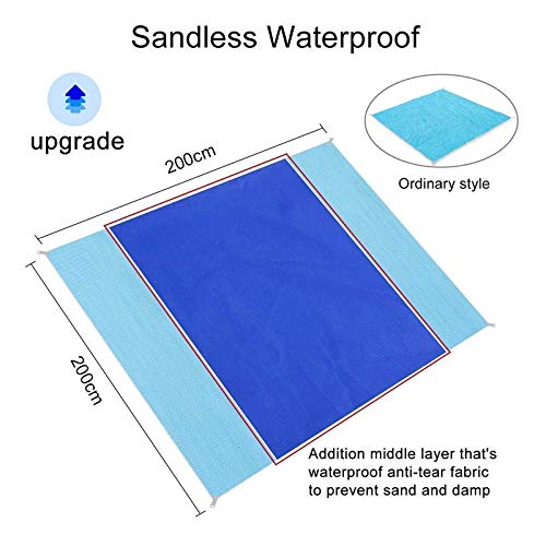 YUHT Cojín Inflable Colchonetas de Playa al Aire Libre Mantas de Viaje Impermeables Portátil Espesar Plegable Impermeable y Humedad Mantas de Camping Adecuado para T