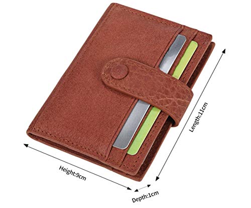 YuJian12 Billetera Retro para Hombre Billetera multifunción Billetera de Documentos Cortos Men's Flip Coin Purse (Color : Green)