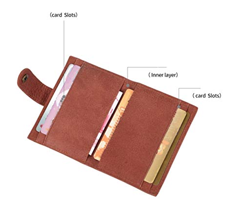 YuJian12 Billetera Retro para Hombre Billetera multifunción Billetera de Documentos Cortos Men's Flip Coin Purse (Color : Green)