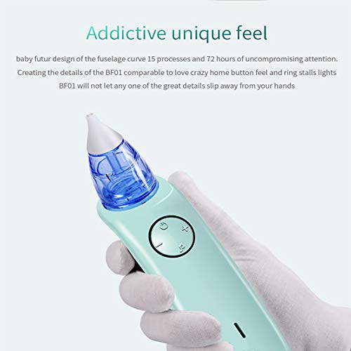 YUXINCAI 2 En 1 Aspirador Nasal Eléctrico Portátil, para Adultos a Puntos Negros, con Carga USB, Pantalla LCD con 7 Niveles De Succión, 5 Tamaños, Puntas De Silicona para Recién Nacidos Y Adultos