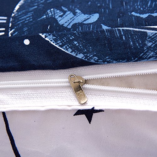 YuYang Juego de sábanas cómodas y Suaves Juego de Ropa de Cama con, Diseño planetario, 100% poliéster, antialérgico, Anti decoloración, impresión HD para Todo el Mundo 228_x_228_cm