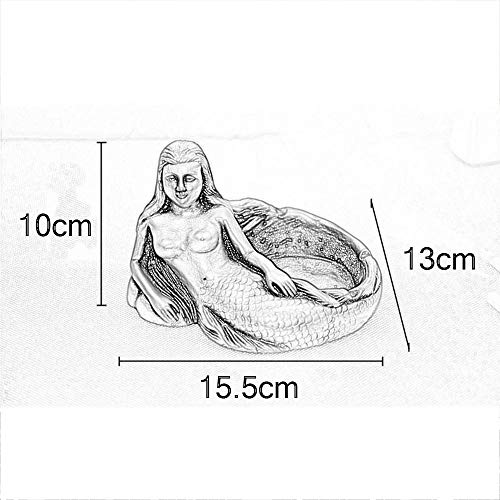 YUYUAN-001 Creativo Retro Cenicero Logotipo Personalizado Grande Europeo Personalidad Casera Novio Regalo de Cumpleaños Sala de Estar Decoración (Color : Oro)