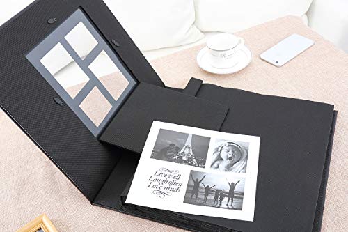 Ywlake - Álbum de fotos de 10 x 15 cm, con bolsillos, gran álbum de fotos, funda de piel para Wedding Family (500 bolsillos, rojo)