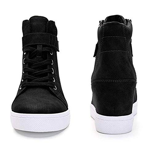 YWLINK Zapatos De CuñA De Las Mujeres Calzado Casual De Invierno Zapatillas De Deporte Antideslizantes Incremento Dentro De La CuñA Botas Desnudas Botines Zapatos De Fiesta Gran TamañO
