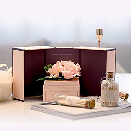 YWSZJ - Caja de madera para joyas, organizador de joyas, collares, anillos, pendientes, joyas, almacenamiento de exhibición, gran regalo para mujeres y niñas