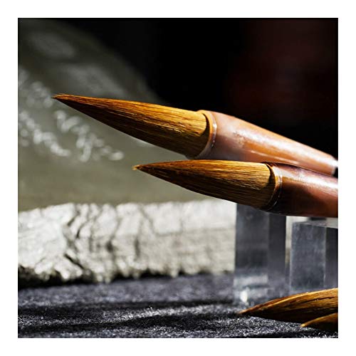YXCUIDP 6pcs caligrafía del cepillo del alto grado del cepillo del chino Conjunto de lápiz Comadreja paisaje pelo chino Pintura Especial Conjunto Huzhou cepillo de la tinta